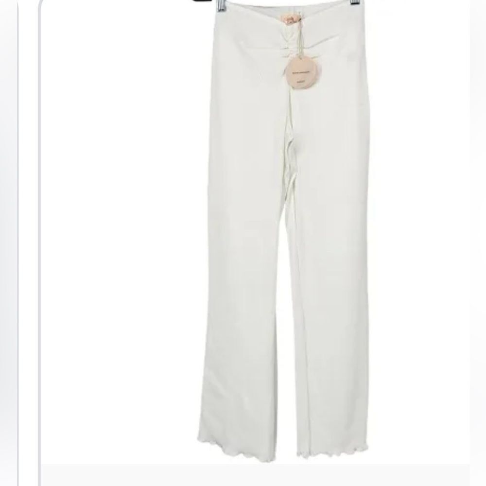 Camila Coelho Pull On Elastic Ribbed Knit Sophia Pants Size XXS new with tags